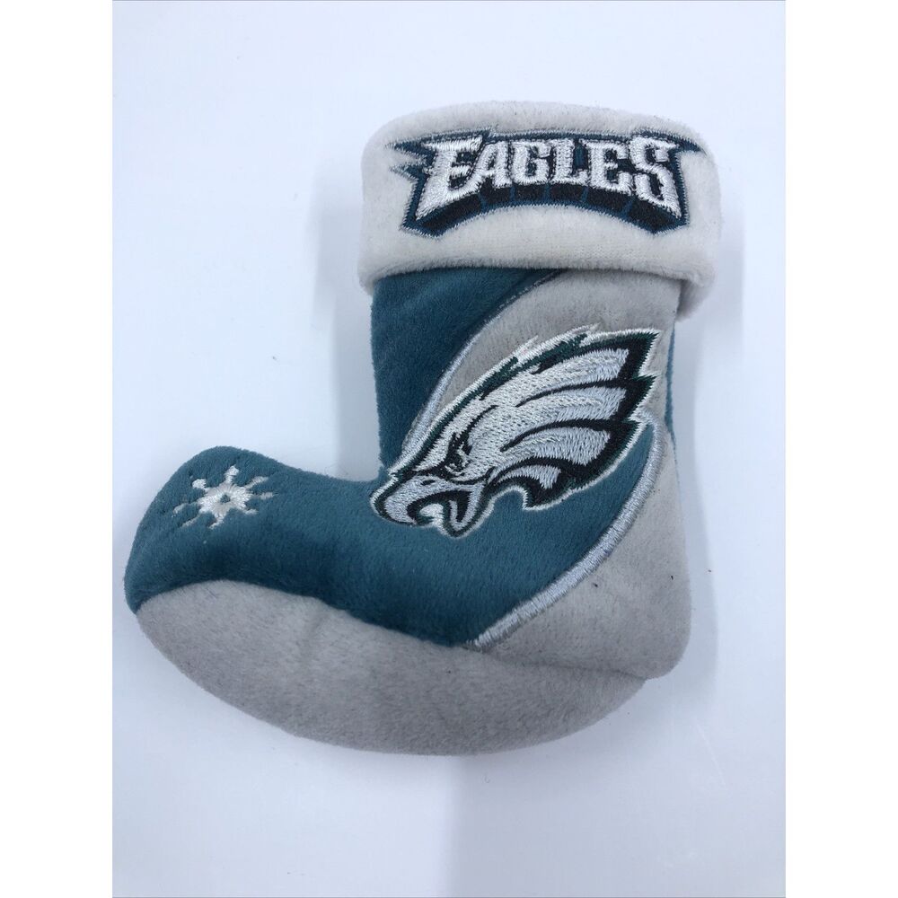 NFL Philadelphia Eagles Holiday Christmas Stocking Snowflake Team Beans Small